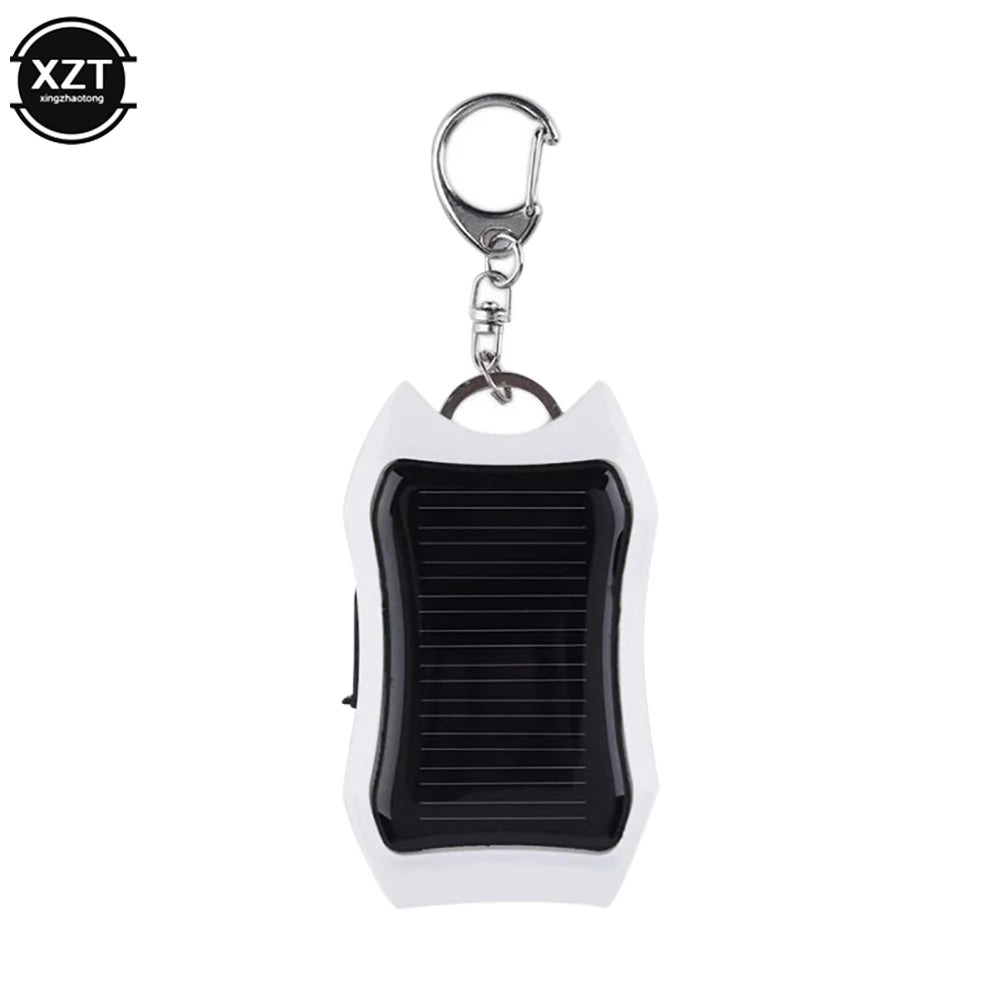 Mini Batterie Externe Solaire 1200mAh – Porte-clés Rechargeable de Secours