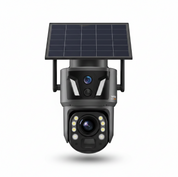 Caméra de Surveillance Solaire 4K Double Lentille – WiFi & 4G SIM