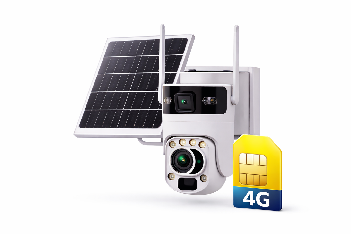 Caméra Solaire WiFi / 4G SIM 4MP Ultra HD – Surveillance Intelligente