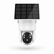 Caméra Solaire WiFi 4MP Ultra HD – Rotation PTZ, Détection PIR & IA, Audio Bidirectionnel