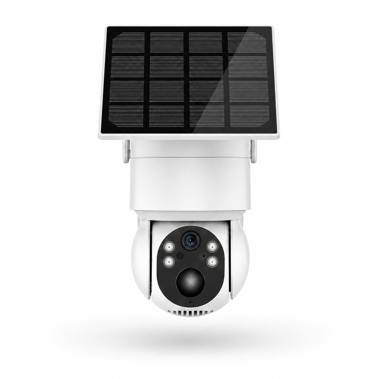 **Caméra Solaire WiFi 4MP Ultra HD – Rotation PTZ, Détection PIR & IA, Audio Bidirectionnel