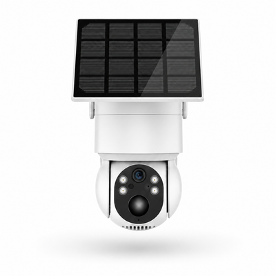Caméra Solaire Intelligente 4MP Ultra HD : Rotation PTZ 360°, Détection Humaine par IA et Audio Bidirectionnel