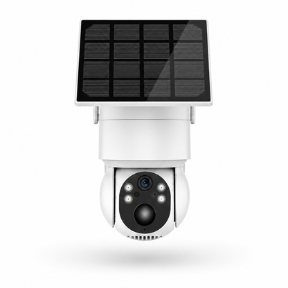 **Caméra Solaire WiFi 4MP Ultra HD – Rotation PTZ, Détection PIR & IA, Audio Bidirectionnel