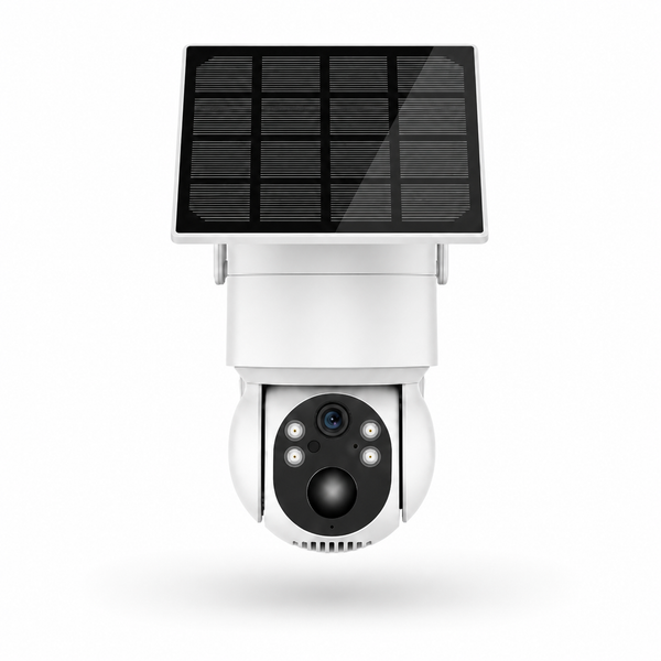 **Caméra Solaire WiFi 4MP Ultra HD – Rotation PTZ, Détection PIR & IA, Audio Bidirectionnel