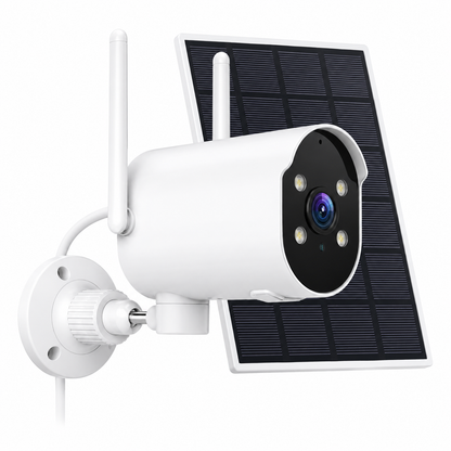 Caméra Solaire WiFi 2K – Vision Nocturne Couleur & Détection IA