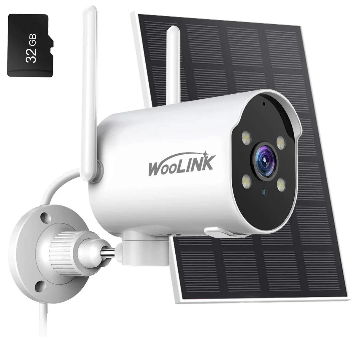 Caméra Solaire WiFi 2K – Vision Nocturne Couleur & Détection IA