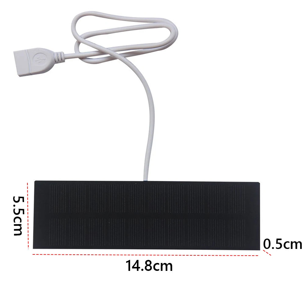 Mini Panneau Solaire USB Portable – Recharge de Téléphone & Batterie Externe
