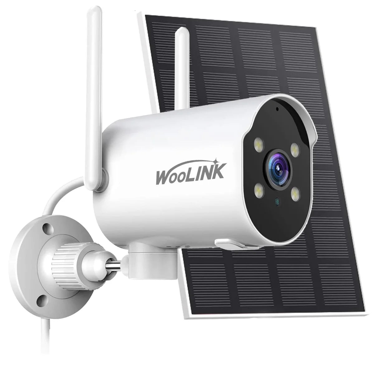Caméra Solaire WiFi 2K – Vision Nocturne Couleur & Détection IA