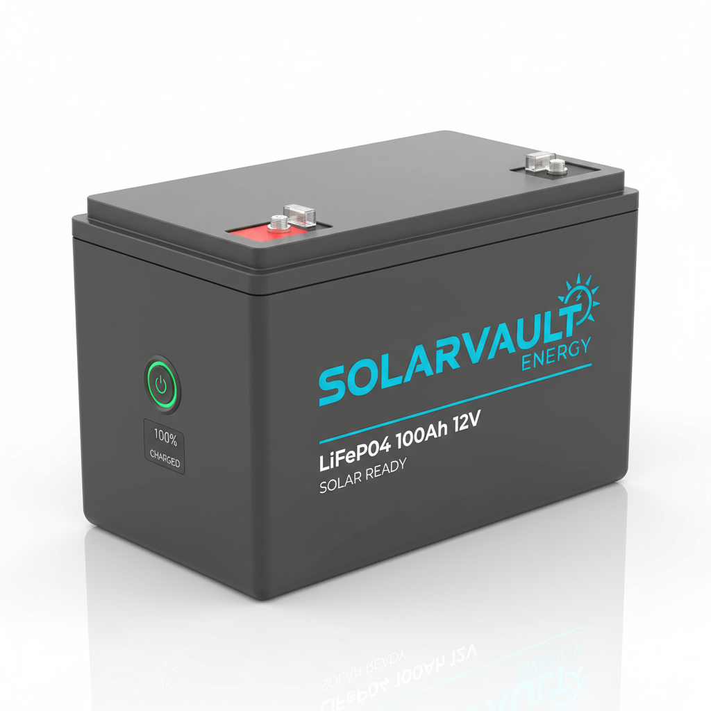 Batterie Solaire Lithium LiFePO4 100Ah 12V